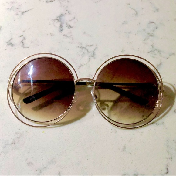 Nasty Gal Oversized Round Sunglasses - Picture 3 of 4